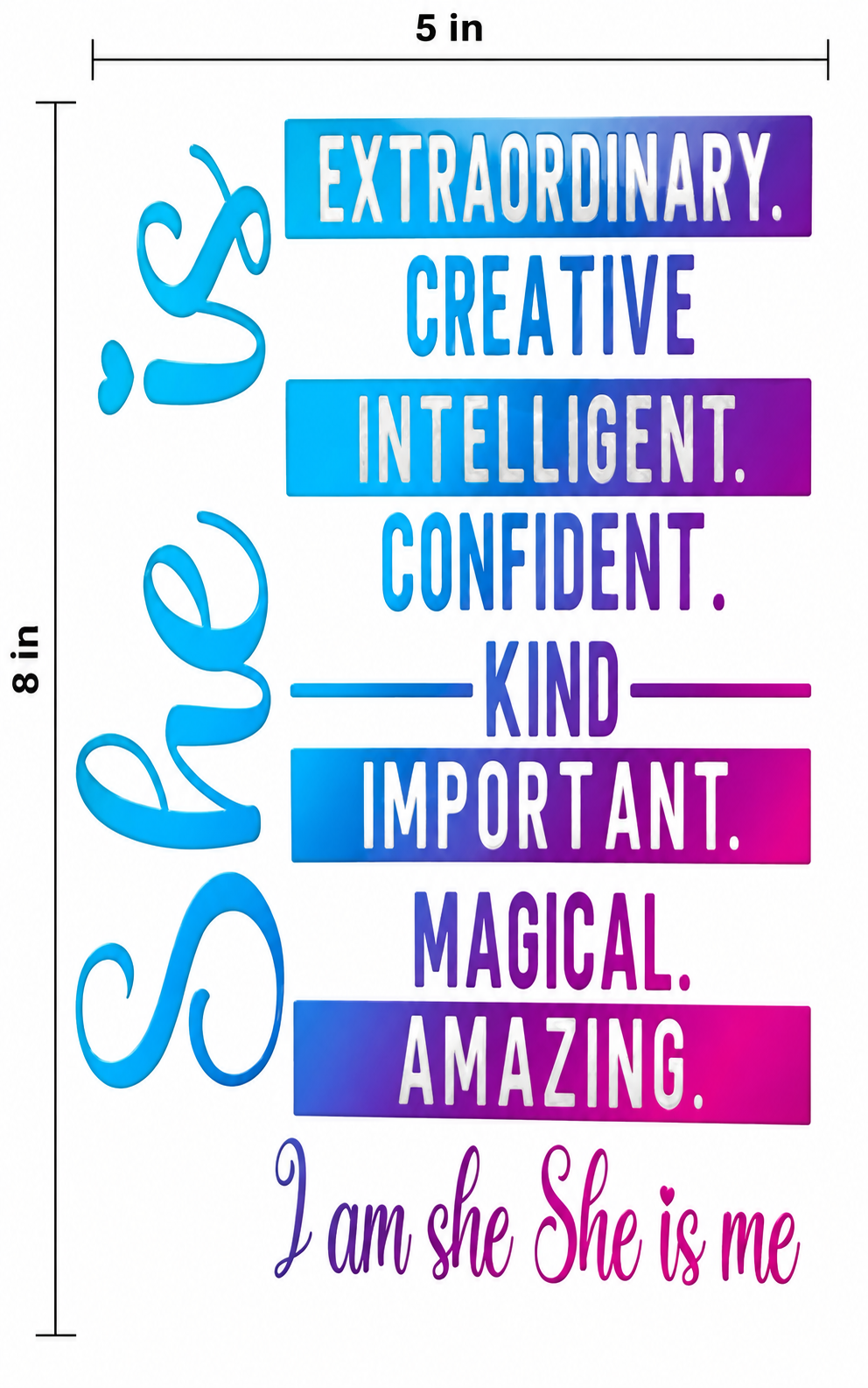 Women Empowerment  UV DTF Decals for A5 Journal Decal Bundle I 3 Inspirational Designs