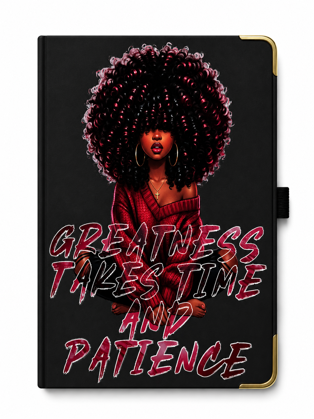 Inspirational Black Woman Affirmation Journal | A5 Hardcover Notebook