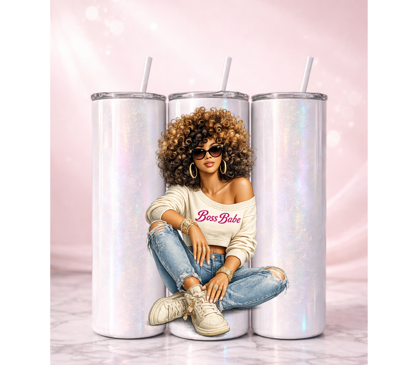 Boss Babe Affirmation Tumbler I 20oz