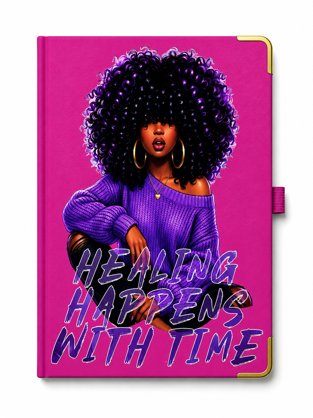 Inspirational Black Woman Affirmation Journal | A5 Hardcover Notebook