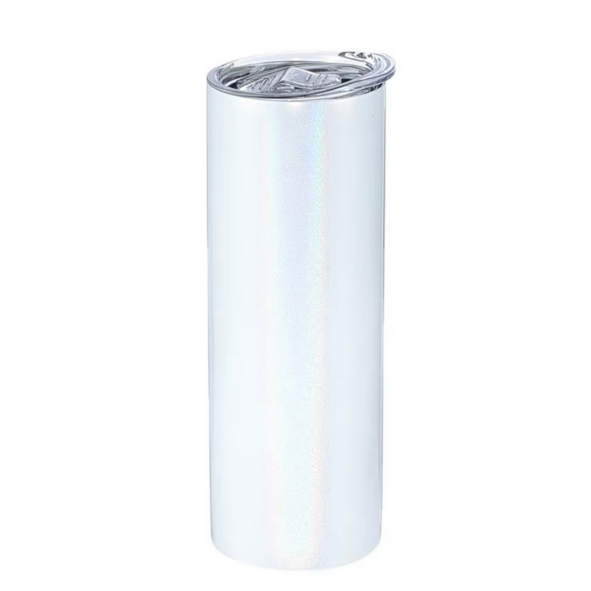 30 oz Holographic Sublimation Tumbler Blank White Straight Skinny