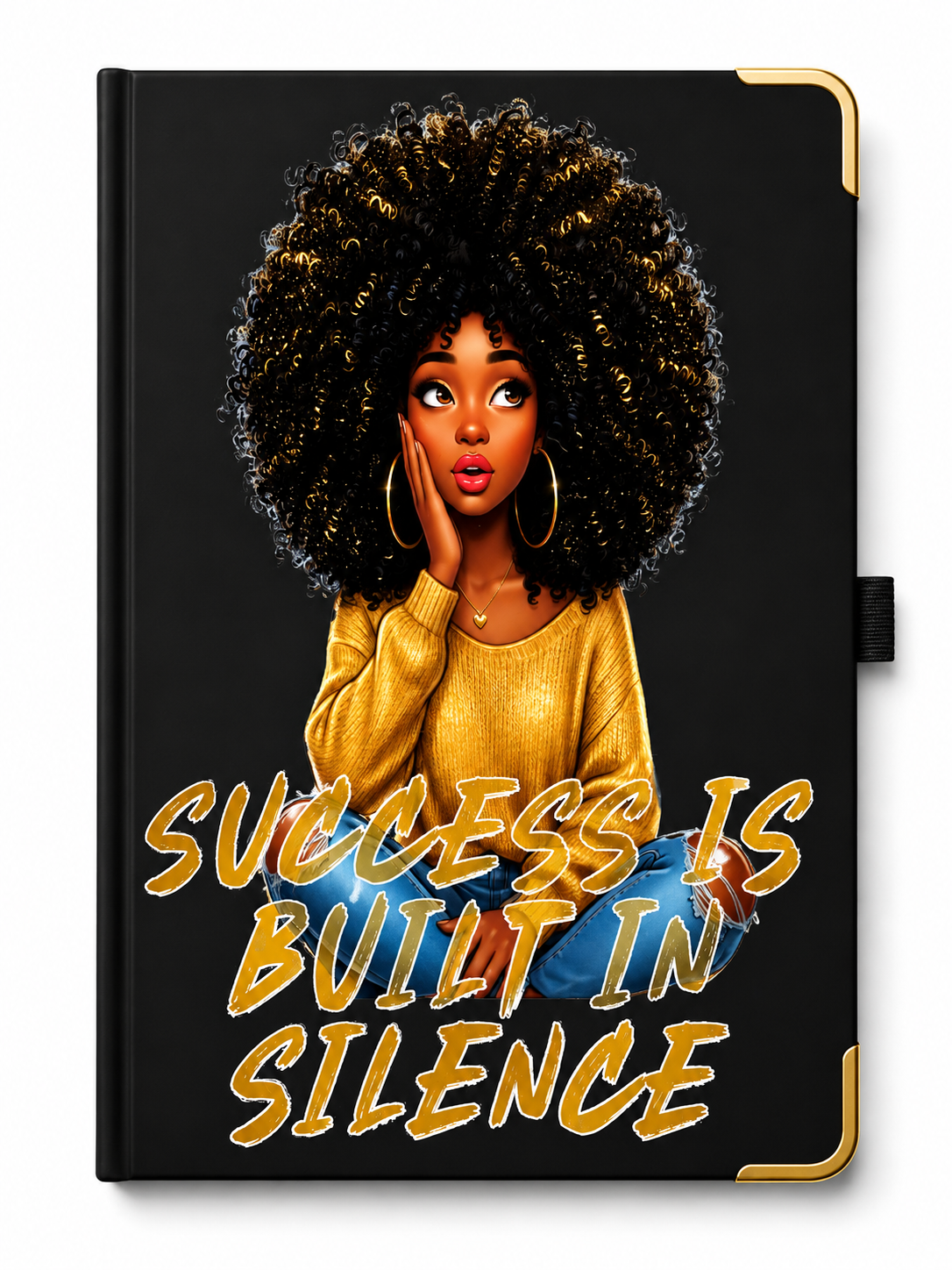 Inspirational Black Woman Affirmation Journal | A5 Hardcover Notebook