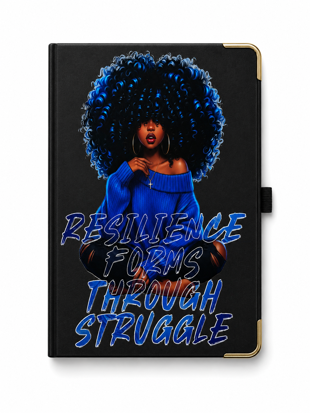 Inspirational Black Woman Affirmation Journal | A5 Hardcover Notebook
