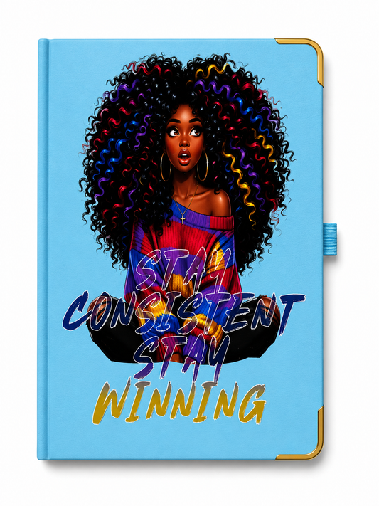 Inspirational Black Woman Affirmation Journal | A5 Hardcover Notebook