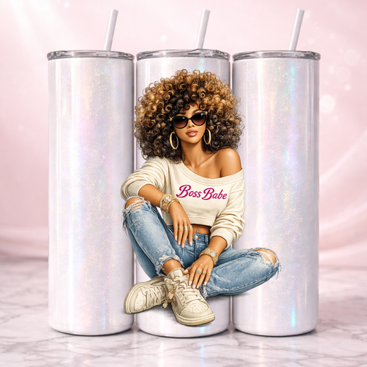 Boss Babe Affirmation Tumbler I 20oz