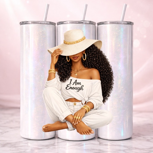 I Am Enough Affirmation Tumbler I 20oz