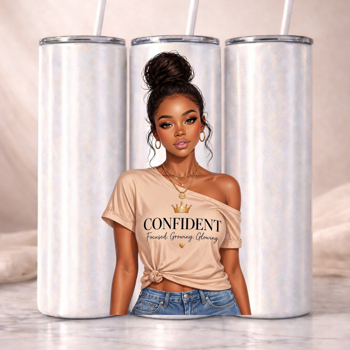 Confident & Growing I 30oz Tumbler