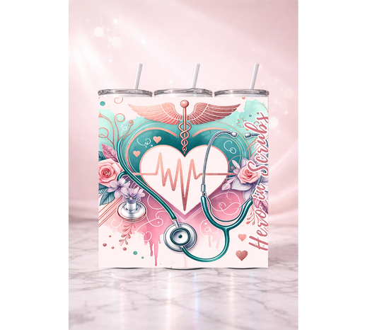 Heartbeat of Healthcare Holographic Tumbler I 20oz