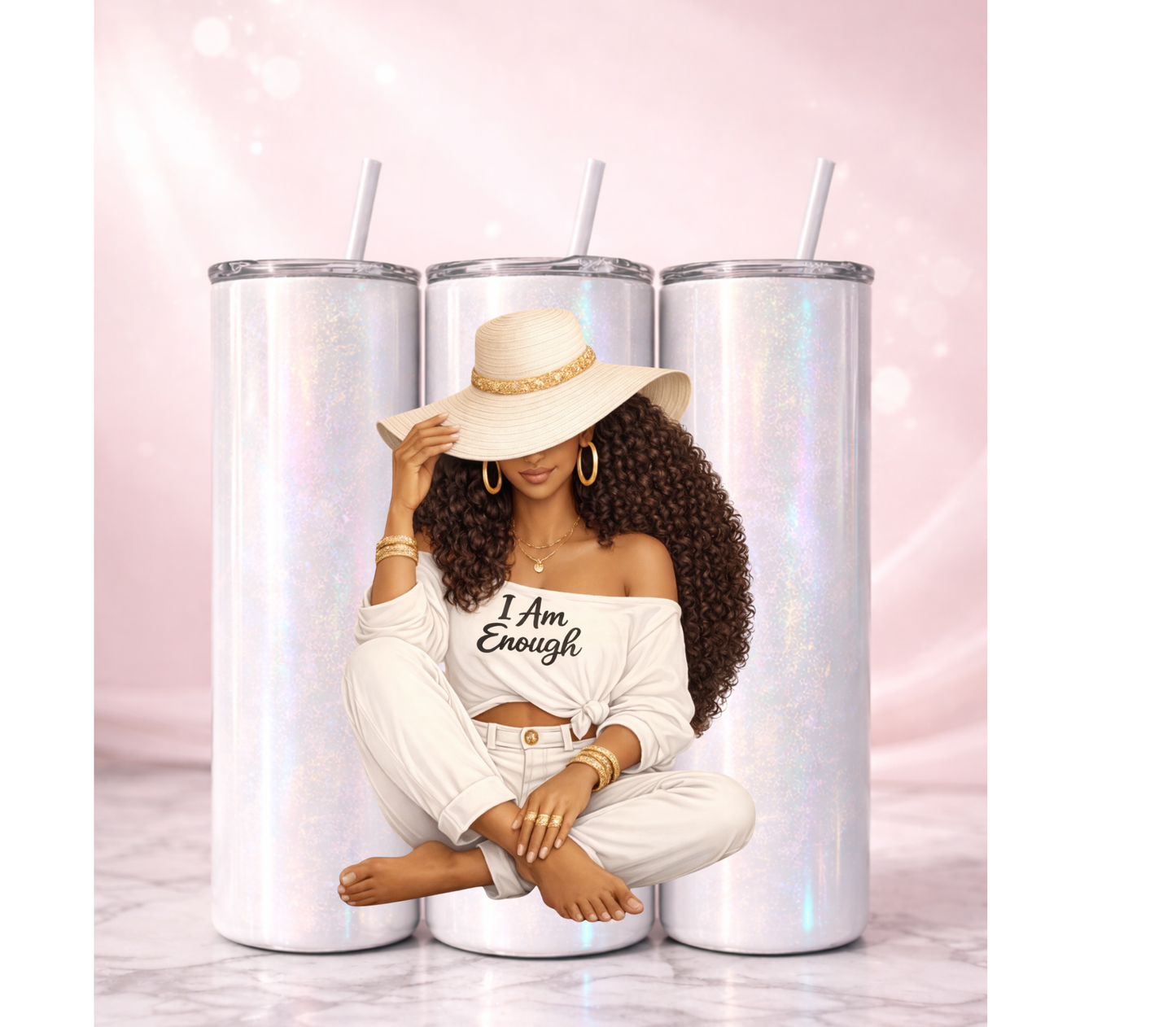 I Am Enough Affirmation Tumbler I 20oz