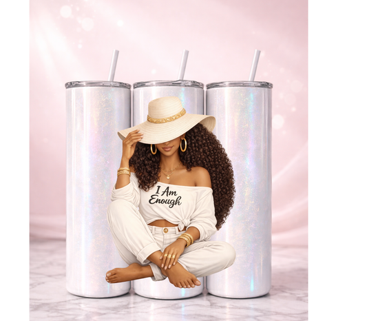 I Am Enough Affirmation Tumbler I 20oz