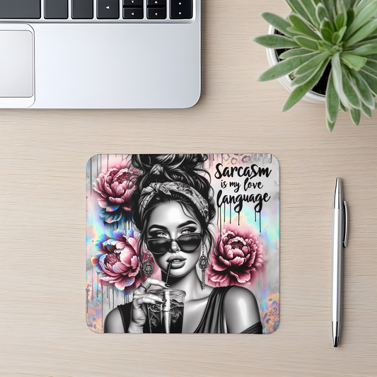 Sarcasm is My Love Language Mouse Pad I Sassy Desk Accessory