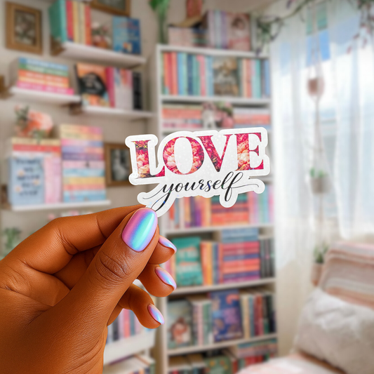 Love Yourself Holographic Sticker